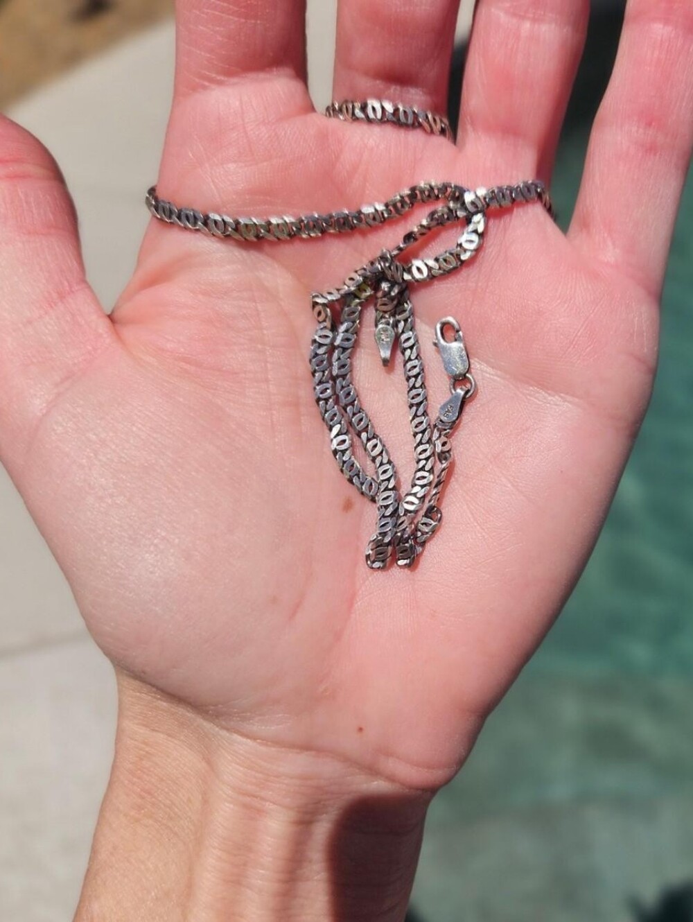 Vintage Sterling Silver Italian Chain